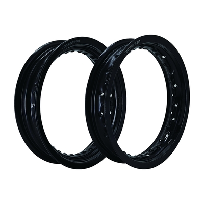 Zwarte Retro 12 inch motorwielen met aangepast logo en verbeterde prestaties