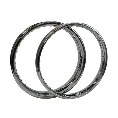 Vervanging/reparatie Doel Chrome-geplatte motorfiets staal velg 1.85x17