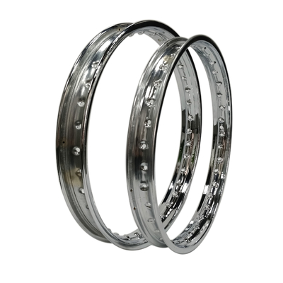 Vervanging/reparatie Doel Chrome-geplatte motorfiets staal velg 1.85x17