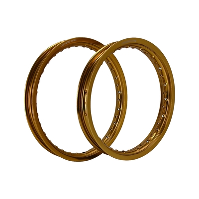 Goud Nieuwste Retro Anodisatie 14x1.40 Motorfiets Wielen