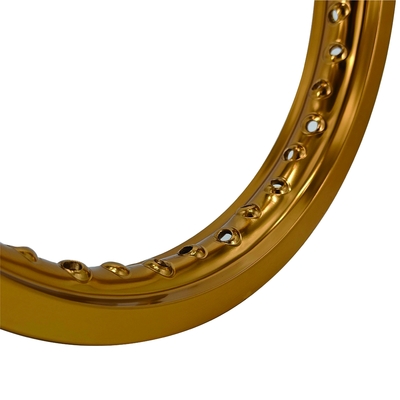 Goud Nieuwste Retro Anodisatie 14x1.40 Motorfiets Wielen