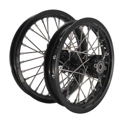 Perfecte vervanging Pitbike Kid's Wheels Set voor KTM 65 SX 2002-2024 Zilver Zwart