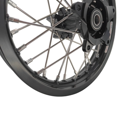 Perfecte vervanging Pitbike Kid's Wheels Set voor KTM 65 SX 2002-2024 Zilver Zwart
