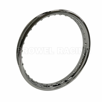 1.60x18 roestvrij staal motorfiets spoke wiel velg In zilver