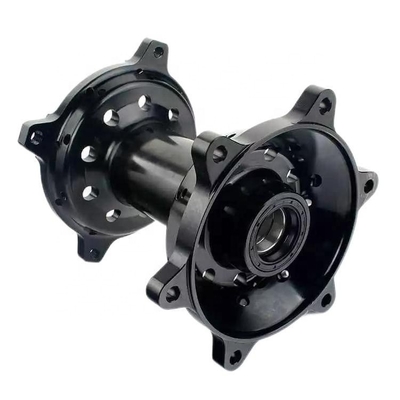 Zwarte op maat gemaakte motorfiets CNC-metalen hubs met bewerking van CNC- en OEM-service