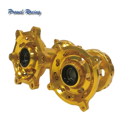 Oranje lichtgewicht CNC billet motorfiets wielen hubs voor Suzuki RMZ50 450 Vervangen/Repareren