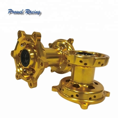 Oranje lichtgewicht CNC billet motorfiets wielen hubs voor Suzuki RMZ50 450 Vervangen/Repareren