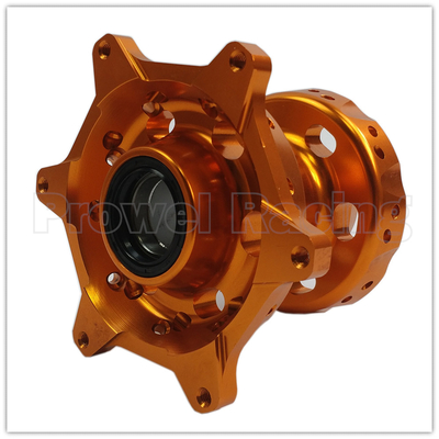 Precision CNC bewerkte oranje MX voor-achterwielen hubs set voor KTM 125-530 2003-2017