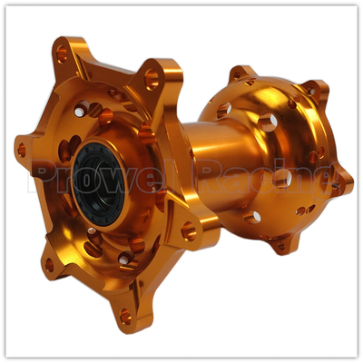 Precision CNC bewerkte oranje MX voor-achterwielen hubs set voor KTM 125-530 2003-2017