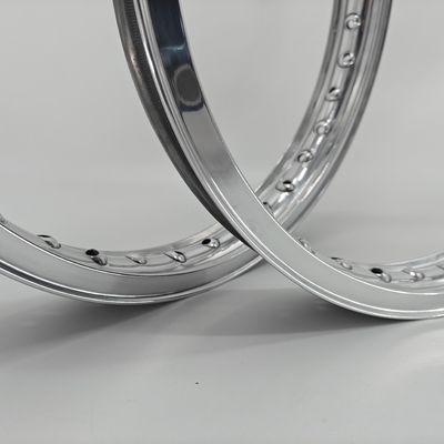 Gepolijste Akront Style Valanced Alloy Motorcycle Rims 18&quot; 19&quot; 21&quot; met gepolijste afwerking