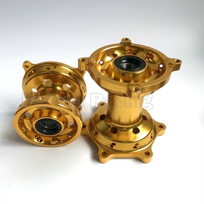 Motorfiets CNC Voorwiel Achterwiel Hubs Kits in zilver voor RMZ 250 07-18 RMZ 450 05-18