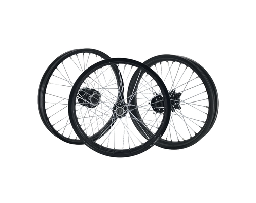 Custom logo 17 inch zwarte motorfiets wielen onderdelen