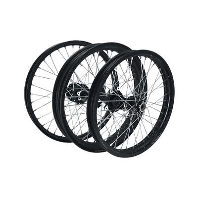 Custom logo 17 inch zwarte motorfiets wielen onderdelen