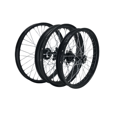 Custom logo 17 inch zwarte motorfiets wielen onderdelen