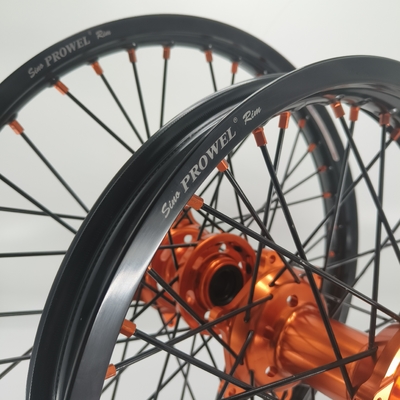Vervang/repareer anodiserende zwarte 21/18 enduro wielen voor KTM EXC 125-530CC 2003-2023