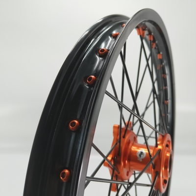 Vervang/repareer anodiserende zwarte 21/18 enduro wielen voor KTM EXC 125-530CC 2003-2023