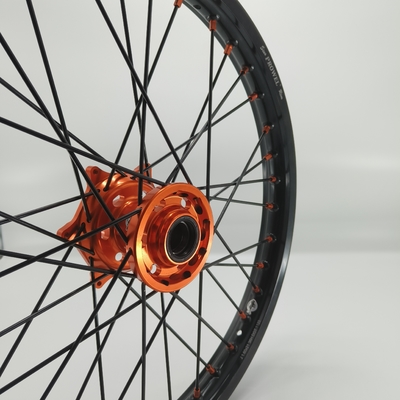Vervang/repareer anodiserende zwarte 21/18 enduro wielen voor KTM EXC 125-530CC 2003-2023