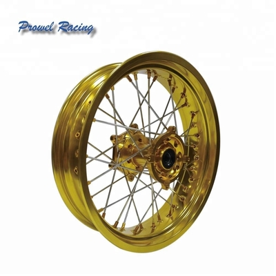 Supermoto 17 inch aluminium motorfiets spoke wielen met aluminium 6061 T6