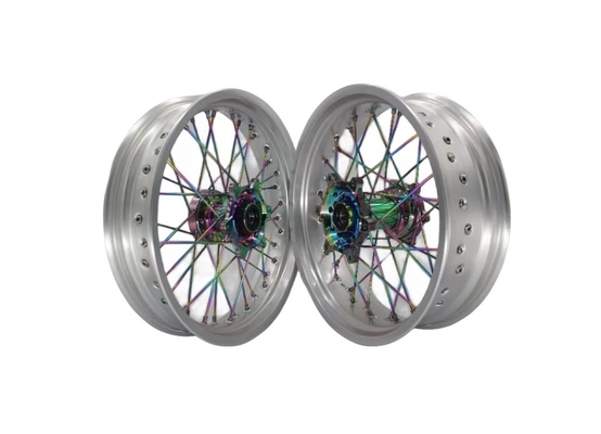 17" aluminium 7S-T6 motorwielen aanpasbare kleuren