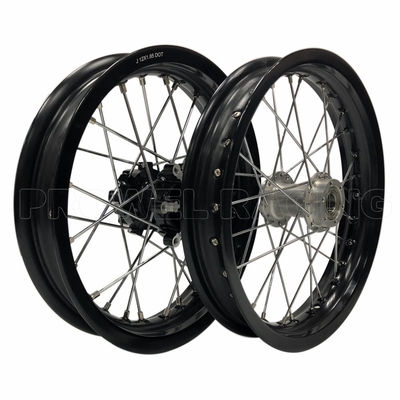 Zwarte velg 1.60x14'' Motorfiets alloy wielen voor pitbikes Aluminium 6161-T6 materiaal