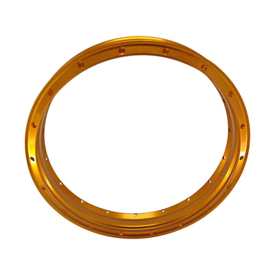 Vervang je oude wielen met 2,15x18 H-vormige retro gouden oranje motorfiets allooi wielen