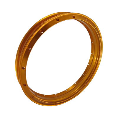 Vervang je oude wielen met 2,15x18 H-vormige retro gouden oranje motorfiets allooi wielen