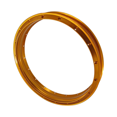 Vervang je oude wielen met 2,15x18 H-vormige retro gouden oranje motorfiets allooi wielen