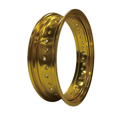 Supermoto Motorcycle Aluminium Alloy wiel velgen in goud verf voor MT 2.50-17 Verkoop