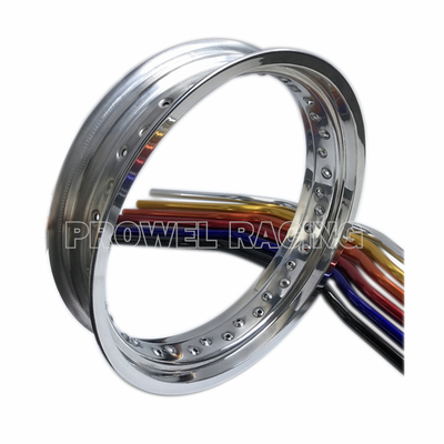 7116 T6 Aluminium alloy wielrand voor Supermoto MT 3.50x18 in zilver