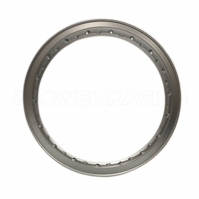 Op maat gemaakte H Type 2.15x17 Motorcycle Alloy Wheel Rim met zilveren verf