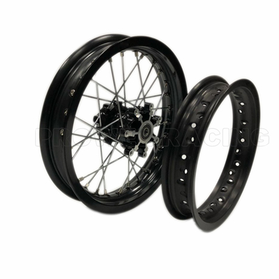 10&quot; 12&quot; 14&quot; Motorfiets Alloy wiel velgen in helder zwart voor kindermotorfietsen