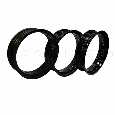7116 T6 Bright Black 3,50x17 inch Motorcycle Alloy Wheel Rims voor Supermoto