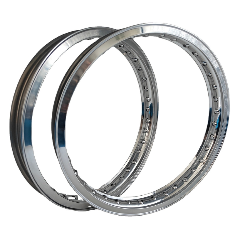 Gepolijste Akront Style Valanced Alloy Motorcycle Rims 18&quot; 19&quot; 21&quot; met gepolijste afwerking