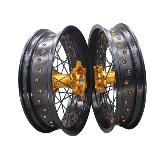 Custom logo 17 inch motorfiets wiel velgen en wiel sets MT voor gepersonaliseerde branding