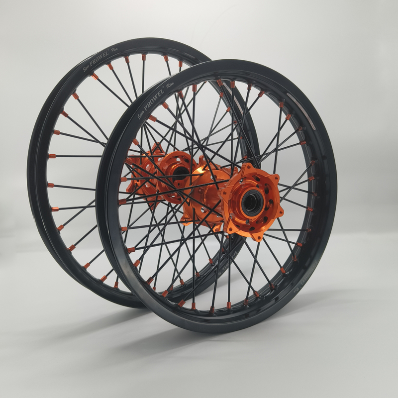 Vervang/repareer anodiserende zwarte 21/18 enduro wielen voor KTM EXC 125-530CC 2003-2023