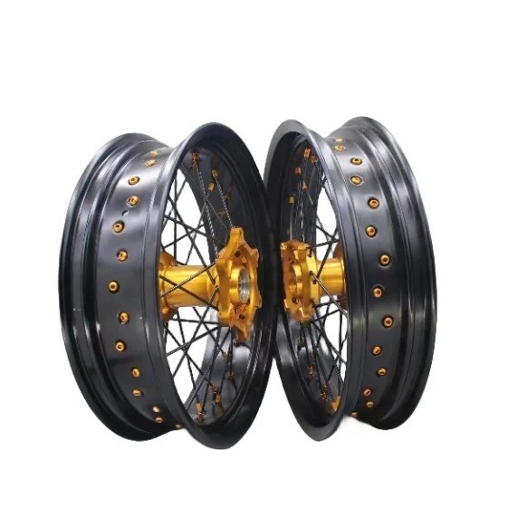 17" aluminium 7S-T6 motorwielen aanpasbare kleuren