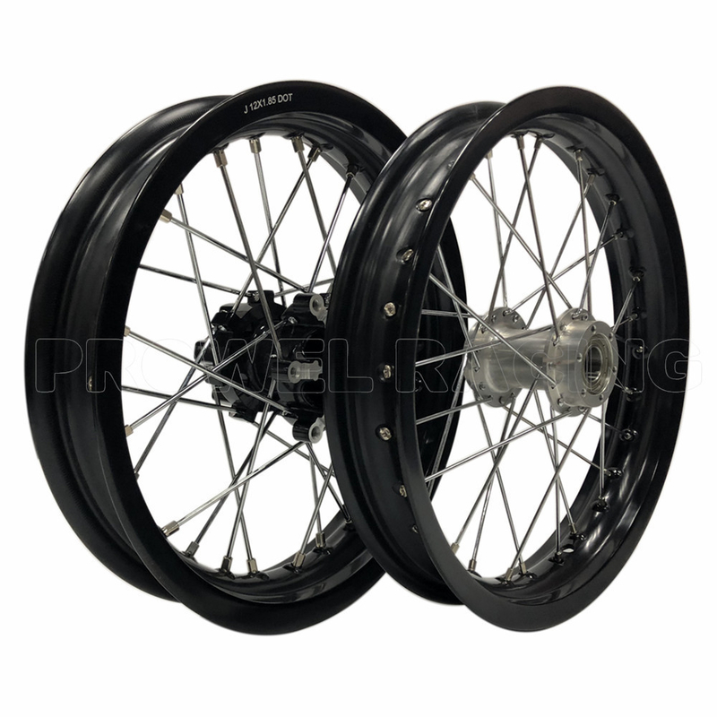 Aluminium 6061 T6 Pit Bike Complete Wheel Ideaal voor vervanging/reparatie in Kids Racing