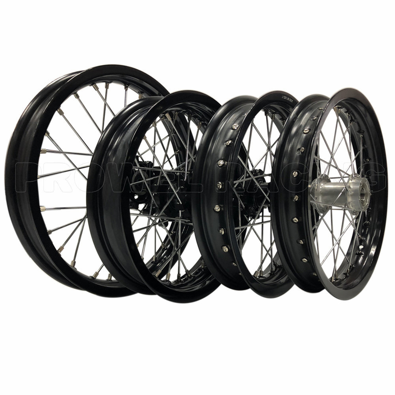 Top-notch achterwiel Grootte 1.85X12 Zwarte Pit Bike Motorcycle Spoke Wheel Sets voor CRF150