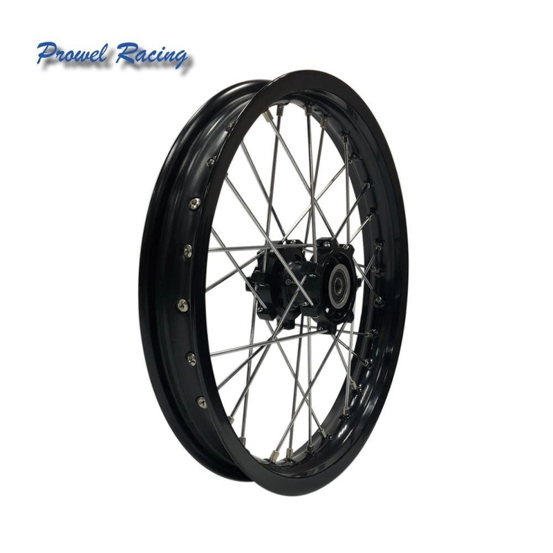 Zwarte velg 1.60x14'' Motorfiets alloy wielen voor pitbikes Aluminium 6161-T6 materiaal
