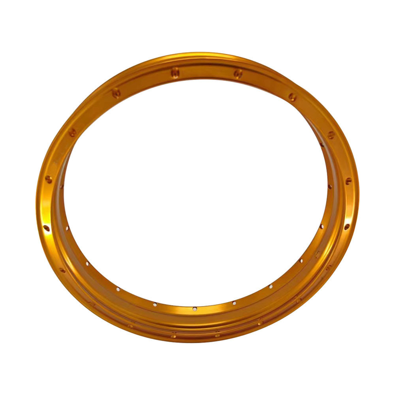 Vervang je oude wielen met 2,15x18 H-vormige retro gouden oranje motorfiets allooi wielen